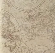 Historical World Maps / Globes Tissue Paper # 305 --- 10 Lg Sheets