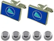 [Select Gifts] Shirt Dress Studs Pacific Community Flag Cufflinks