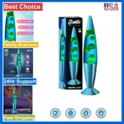 Mesmerizing 16-Inch Blue Liquid Lamp with Yellow Wax - Instant Night Light