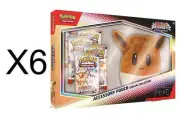 x6 Pokemon Prismatic Evolutions Accessory Pouch Special Collection - SEALED CASE