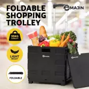 Emajin Foldable Shopping Cart Trolley Grocery Bag Basket Rolling Wheel Portable