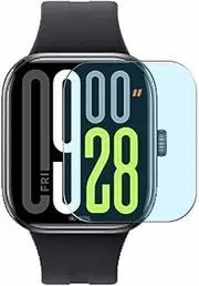 Puccy 3 Pack Anti Blue Light Screen Protector, compatible with Xiaomi Redmi Watch 5 TPU Film Guard （ Not Tempered Glass Protectors ）