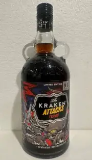 The Kraken Attacks Texas Limited Edition 47% Black Spiced Rum