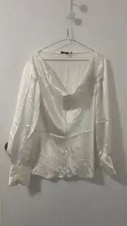 David Lawrence White Ladies Blouse Top - Size 16