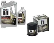 Mobil1 M1-108A Engine Oil Filter & 6 Qts Mobil1 0W20 E/P Full Syn. H/M Motor Oil (for: Smart)