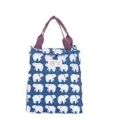3Pcs Cartoon Pattern Bento Bag Cooler Bag Picnic Pouch Lunch Container Bag Pencil Box Purse