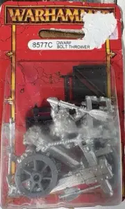 Warhammer 8577C Dwarf Bolt Thrower. NIB Pewter. OOP