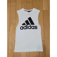 在飛比找蝦皮購物優惠-ADIDAS logo tank 無袖上衣 運動背心 背心 