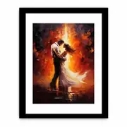 Couple Dance Modern Art Framed print Art Poster