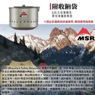 MSR Reactor效率系統爐 2.5L MSR-06902 熱輻射轉換爐快速爐野炊露營悠遊戶外 現貨 廠商直送