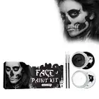 Halloween Cosplay Face Body Paint SFX Makeup Black + White Face Paint TOH