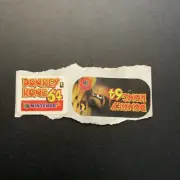 Donkey Kong 64 - N64 Toys R Us 1999 Promo Sticker Set! Brand New! Rare, OOP, NFR