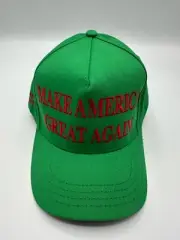 Official Make America Great Again Trump Cali Fame Green Snapback Hat Cap