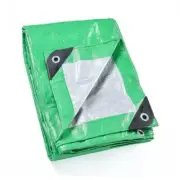 Green/Silver Tarp Feet Waterproof Tarps Lightweight Camping 12x16 Green/Sliver