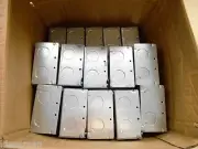 Case of 25 Cooper TP432 4″ Square, 2-1/8″ Deep Steel Outlet Box