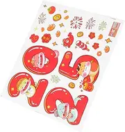 Milisten Chinese Year Window Clings Vibrant Snake Design Static Cling Stickers for Spring Festival Decor Versatile Lunar Year Window Decals for Home Office Decoration