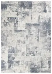 Imperial Spire Luxurious Textured & Lustrous in Blue & Grey Rug