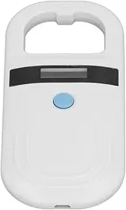 Pet Microchip Scanner Reader Handheld Pet Chip ID Scanner with Data Storage Portable 134.2KHz Chip Scanner for Pet Livestock Wildlife, Supports ISO11784/85 FDX B, 128 Records