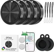 Bluetooth Tracker for Android 4Pack,Smart Tags for Android,Google Certified Keys Finder/Item Locator Woreks with Google's Find My Device App,Smart Tracking Tag for Luggage, Backpack（ONLY Android）