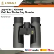 Leupold Bx-2 Alpine Hd 10x42 Roof Shadow Grey Binocular Waterproof #le181177