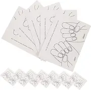 NOLITOY 15pcs Nail Tips Display Cards for Nail Show Cards Art Display Paper Board Paper Set Tips Showing Holder for Small Business
