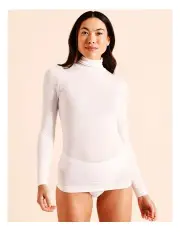 [Soho] Body Layer Modal Thermal Roll Neck Top in Black