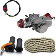 50cc 49cc Big Bore 2 Stroke Engine Motor Kit Pocket ATV Dirt Bike Scooter Buggy