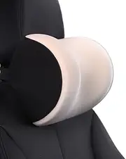 Car Neck Pillow Car Seat Headrest Pillow Auto Memory Cotton Cushion Compatible With Universal Car Head Support For Gaming Chair(Beige)