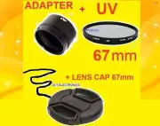 ADAPTER +UV FILTER+LENS CAP 67mm for CAMERA Nikon COOLPIX L320 L 320 L310 L120
