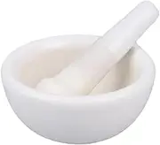 Pestle and Mortar Set Mortar and Pestle Spice Crusher Ceramic Bowl Hard Food Kitchen Tool Vanilla Spice Tea Garlic Grinder Mortar and Pestle(Large)
