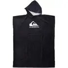 Quiksilver Mens Hooded Beach Surfing Hoodie Towel Surf Poncho - All Black