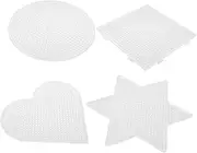 Toyvian Child-Friendly Geometric Templates Set for DIY Craft Projects Learning