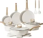 CAROTE 16 Piece Cookware Set, Nonstick Pots and Pans, Induction Cookware Cooking
