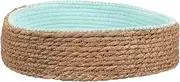 Pet Warm Nest Round Cat Bed Woven Rattan Dog Sleeping Bed Breathable for Home