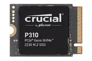 Crucial P310 1TB M.2 2230 NVMe SSD 7100/6000 MB/s 1M IOPS 220TBW 2M MTTF for MS Surface Pro Valve Steam Deck Asus Rog Ally Lenovo Legion Go MSI Claw