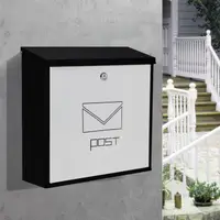 在飛比找樂天市場購物網優惠-信報箱歐式現代別墅室外信箱大號意見箱戶外信件箱創意不銹鋼郵箱