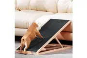 i.Pet Dog Ramp 100cm Adjustable Height Wooden Steps Stairs For Bed Sofa Car Foldable