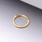 Implant Grade Titanium Pyramid Front Geometric Seamless Clicker Hoop Ring