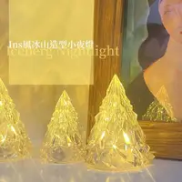 在飛比找momo購物網優惠-【冰天雪地】ins風冰山造型LED小夜燈-電池款(臥室 宿舍