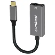 Mbeat ToughLink 15cm USB-C Male To DisplayPort Female Adapter Cable For MacBook