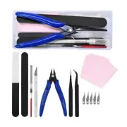 Model Tool Kit - Hobby Building Tool Hardware Basic Set with Hobby Clippers M...