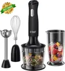 Russell Hobbs RHSM5BLK Desire Hand Blender Matte Black w/ 2 Speeds & Pulse