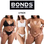 Bonds Womens Originals String Bikini Classic Ultra Smooth Finish 6 Pack WVGNA