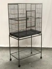 161 Cm Bird Cage Parrot Aviary Pet Stand Alone Budgie Perch Castor Wheels Bird Cages