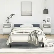 vidaXL Bed Frame without Mattress Dark Grey King Single Size Velvet