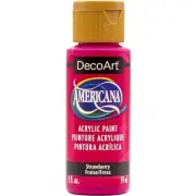 DecoArt Americana Acrylic Paint 2oz-Strawberry DA-416