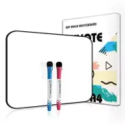 12x8 Inches Small White Board Dry Erase Mini Whiteboard for Students Office