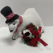 ANNALEE "POINSETTIA POLAR BEAR" * 2023 CHRISTMAS * 760823 * NEW * FREE SHIPPING