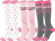 [Zssxysm] 3 Pairs of Women's Compression Stockings, Support Stockings, Thrombosis Stockings, Nurse Compression Socks, Compression Socks, Running Socks for Yoga, Sports, Flight Travel, Cycling, Size