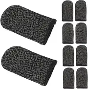 TINEASUR 10pcs Touchscreen Gaming Finger Covers Slip Finger Sleeves for Phone Non-Slip Gaming Gloves Fiber/Nylon Material